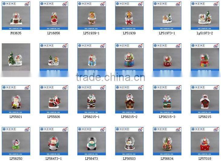 Christmas Santa Ice Cream Shaped Ornament with Ceramic Bell
