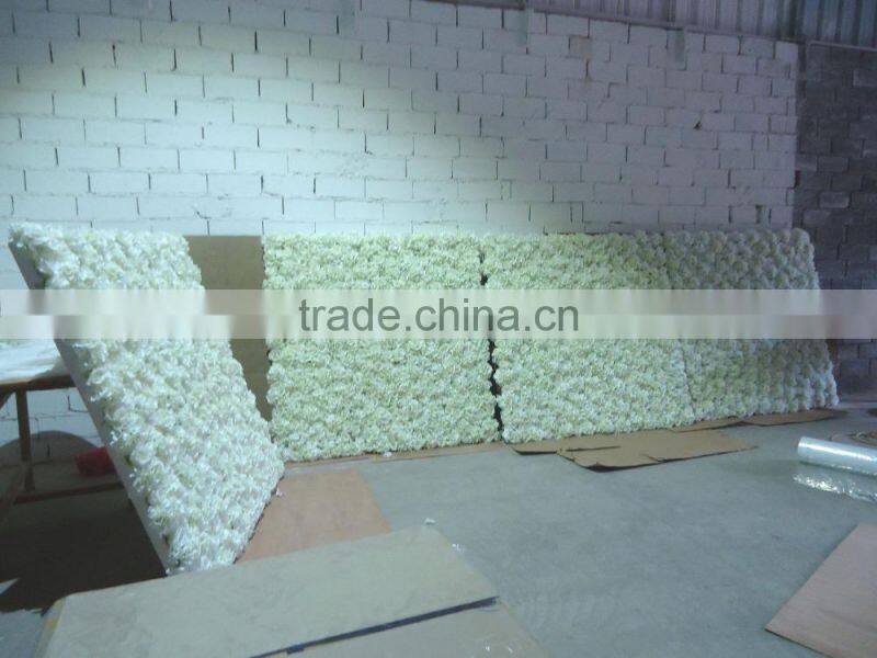 GNW FLW1508009 stage decoration pink and purple artificial engagement flower wall wholesale