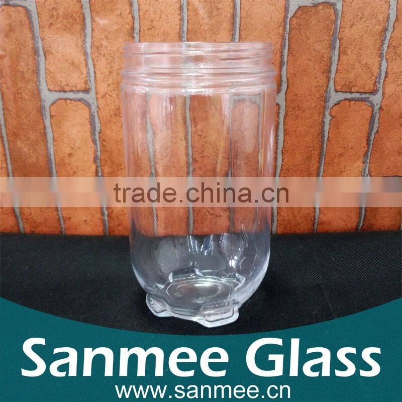 Manufacture Clear Glass Jar Glass Storage Jar With Custom Lid