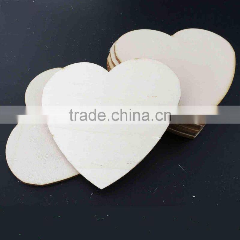 Wooden MDF heart shape pieces