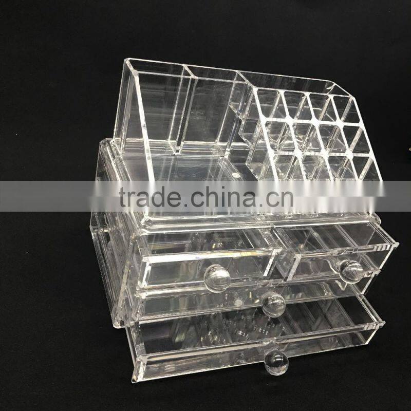 made in china clear acrylic cosmetic display box