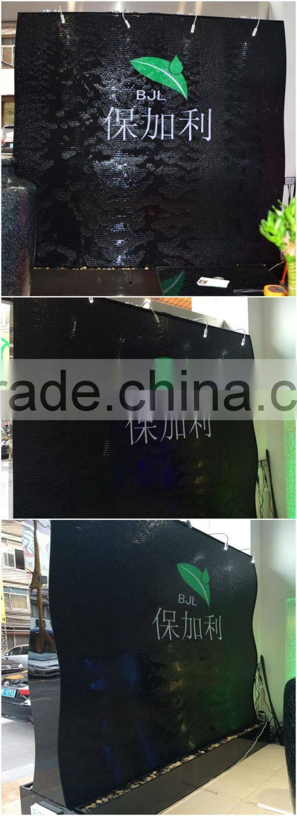 chinese led large advertisement water wall