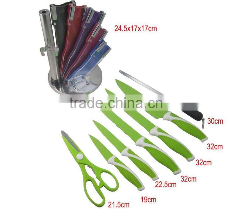 Acrylic Block 7pcs Royalty Line Knife Set