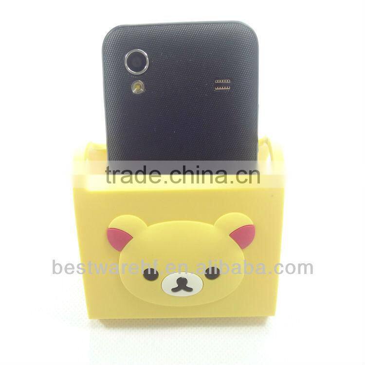 Funny foldable pvc mobile phone stand,pvc mobile phone holders