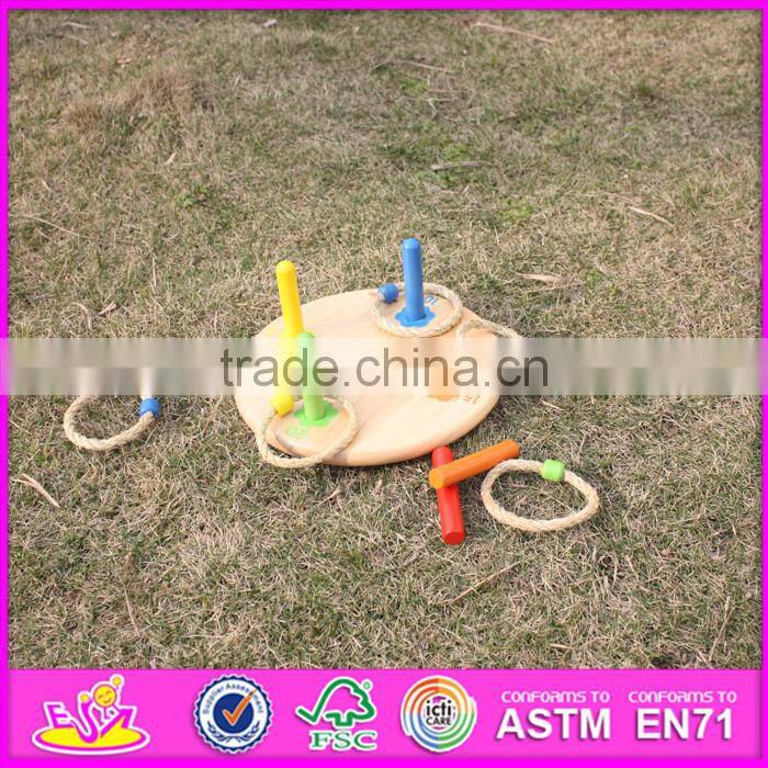 2016 new products educational kids wooden ring toss toy W01A159