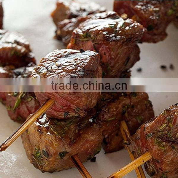 Set of 3 hard wood handle bbq tool set