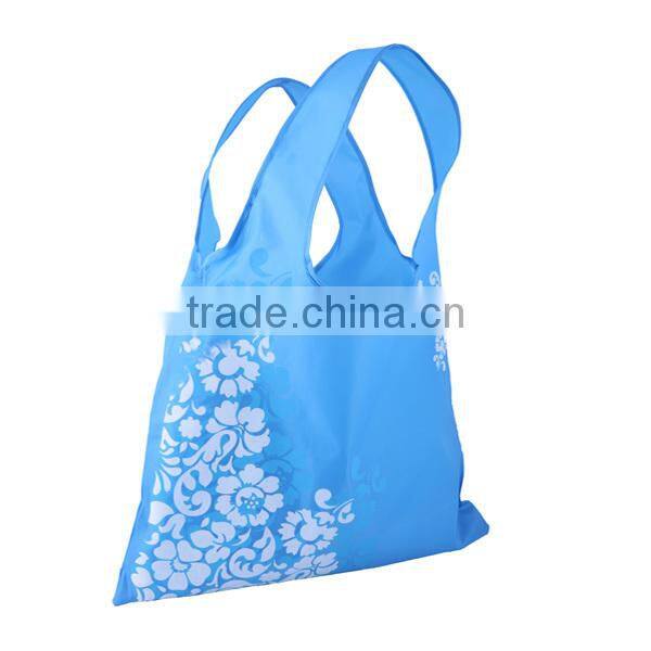 Eco Friendly reusable shopping bag folded into small pattern