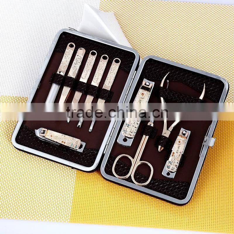 10pcs set men beauty equipment nail clippers manicure set