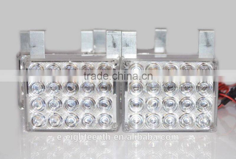 4 x 20 2016 Amber /white LED Car Truck Flash Strobe Decoration Fog Emergency Lights