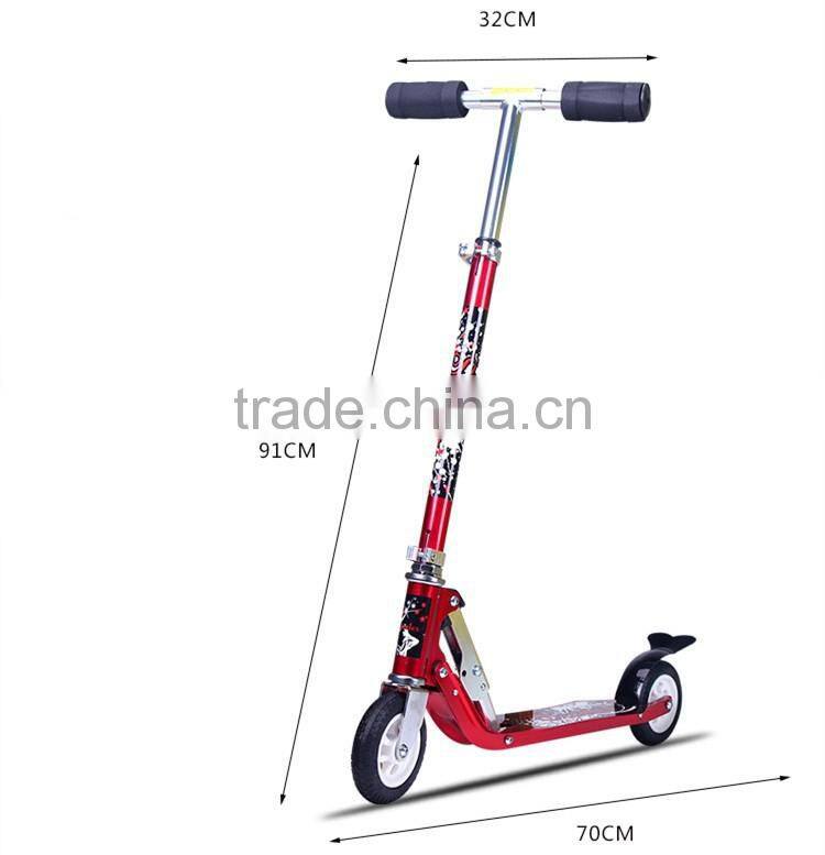 hot sale adult freestyle kick folding scooter with 2 PU wheels