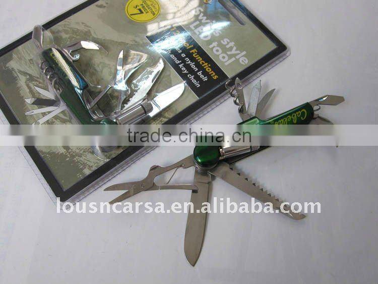 Outdoor multi-knife (semi-automatic LED light)&multi-tools