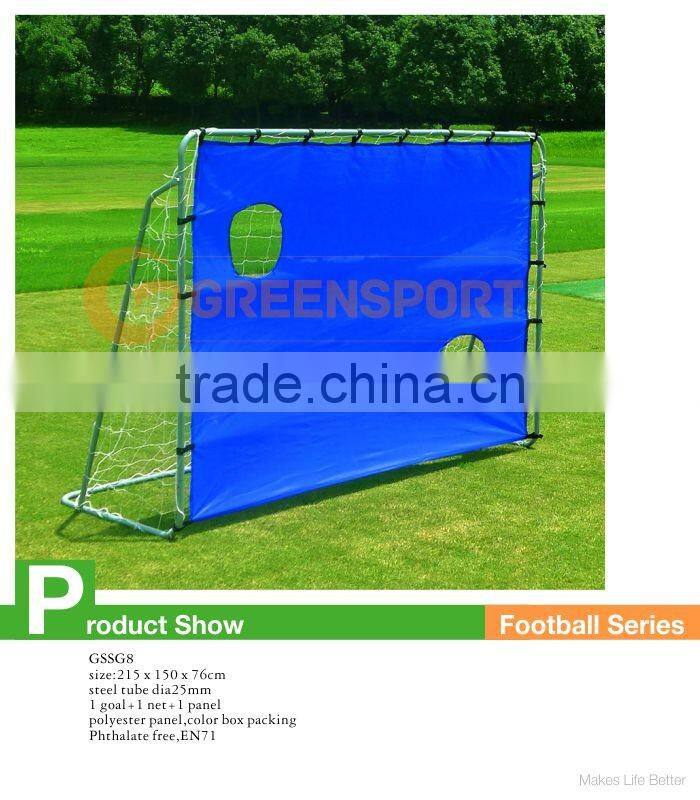 GSSG8 2016 Best Seller Metal Frame Soccer Goal football goal with Net and Panel
