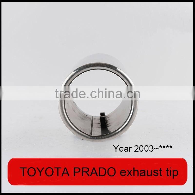 auto tuning stainless muffler tip in exhaust pipe for TOYOTA PRADO