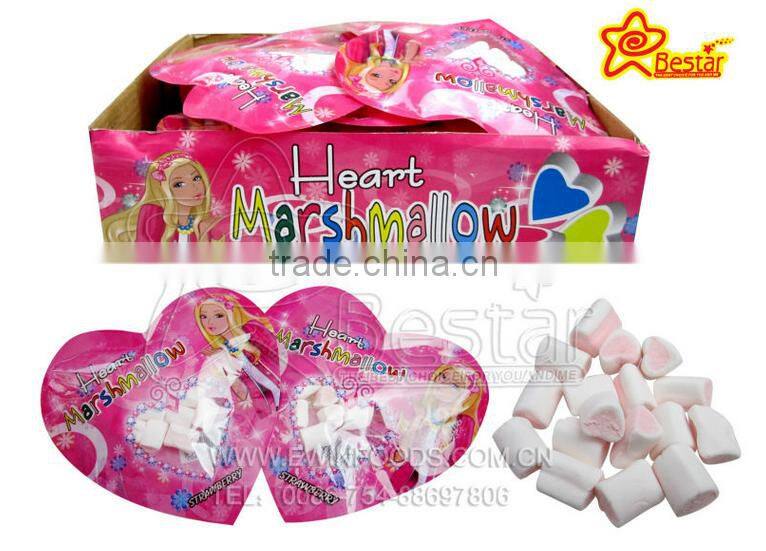 Heart Shape Marshmallow In Bag Packing