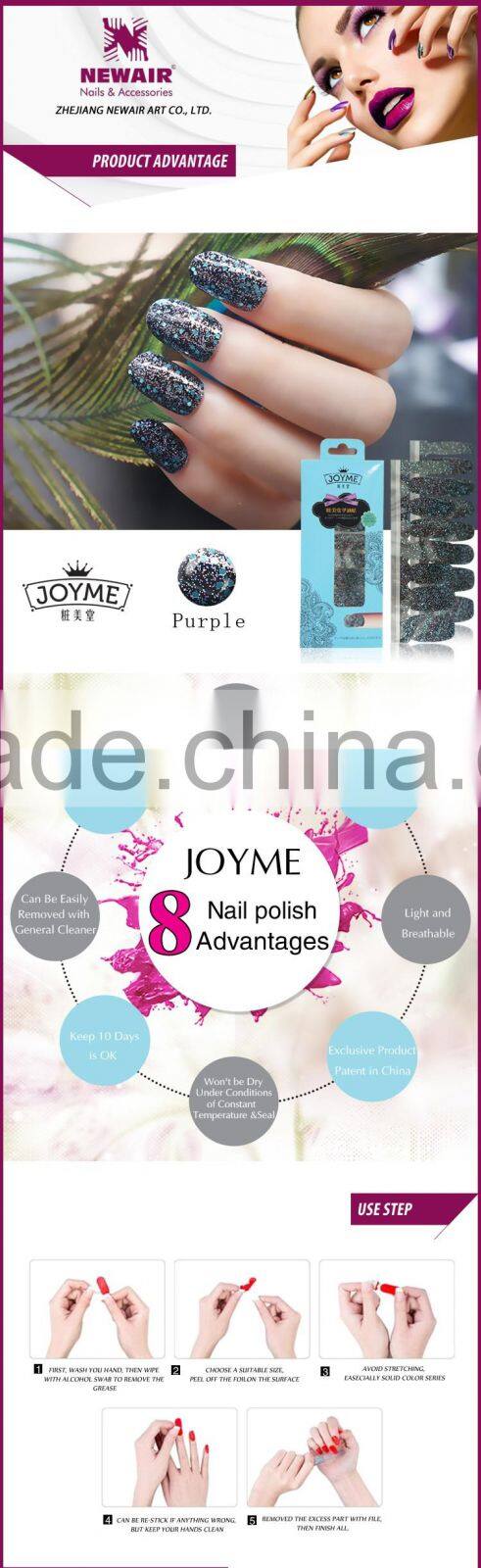 New Air Art finger sticker/For 2017 new design polish sticker