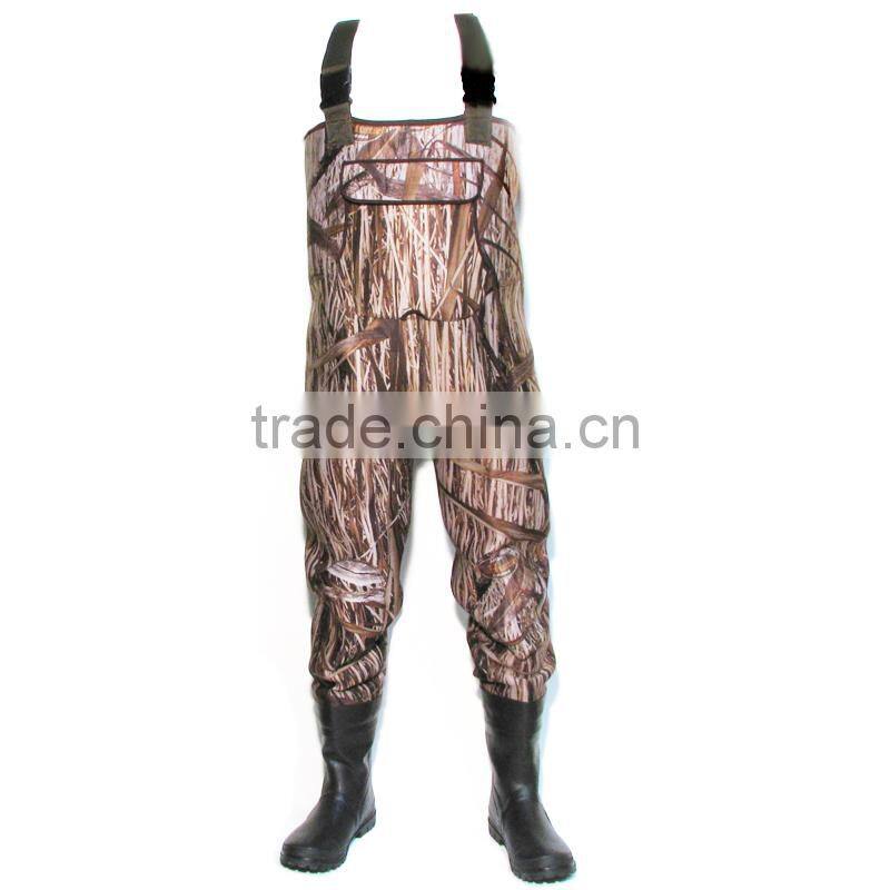 good Chest neoprene wader, nylon pvc fishing wader