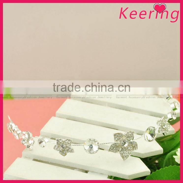 Hot sale fancy beads rhinestone wedding bridal hair accessories for women WHD-024