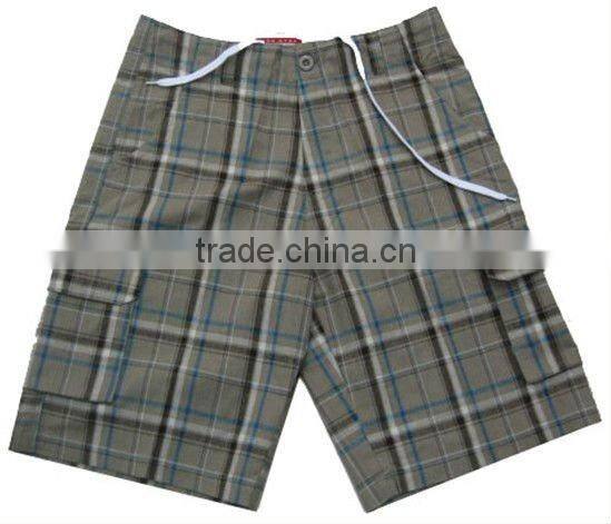 Men's Check Shorts Board Short Stock Garment