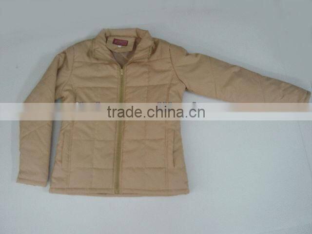2013 New Stock Design Ladies Dress Padded Jacket