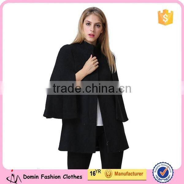 New Arrival Ladies Fashion Design Elegant Winter/Autumn Dolman cape Coat for women