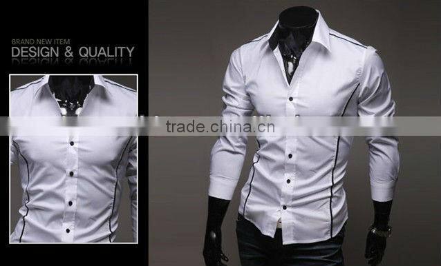 Stylish slim shirts new italian designs fashion shirts for man MOQ 10PCS MIX COLORS