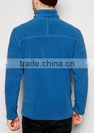 100% Polyester 1/4 Zip Fleece Funnel Neck Sweater