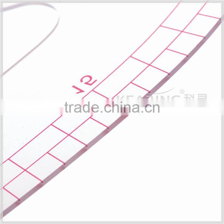 Kearing brand sandwich line printing 35cm plastic vary form curve ruler #6035