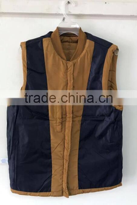 75D memory winter coat sleeveless men warm vest