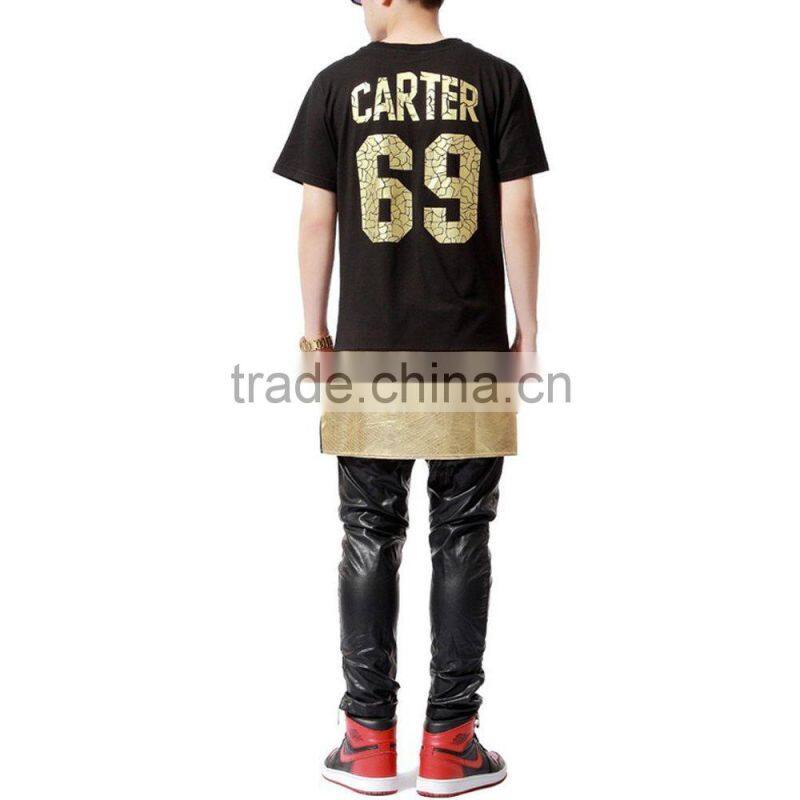 2016 fashion new design youth long tail t shirt