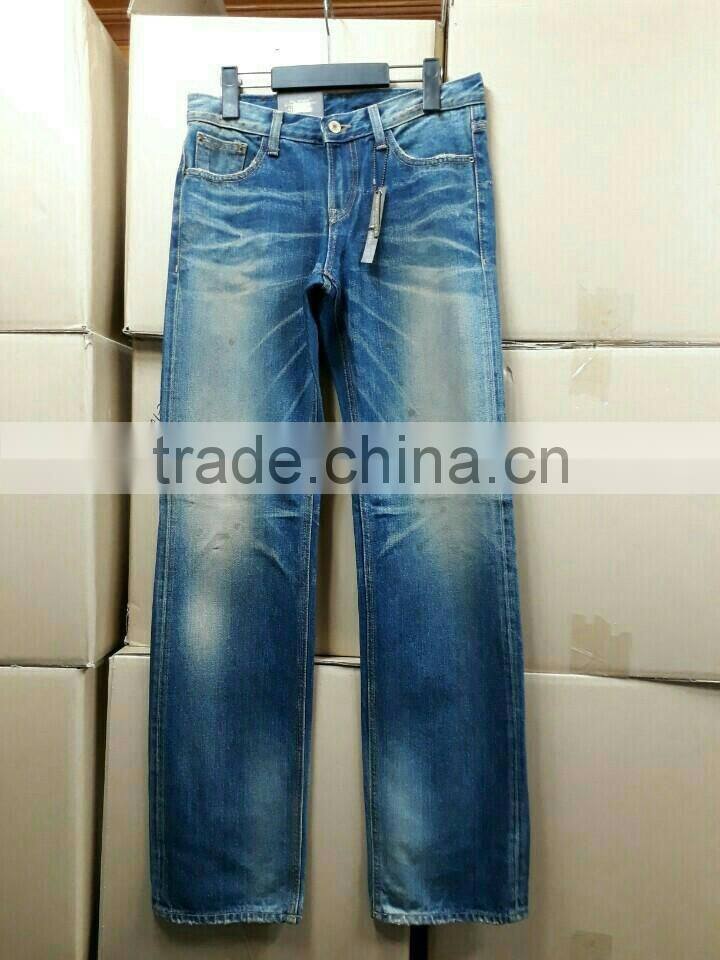 Cheap stock lot sale various Man Woman's Denim jean from Korea