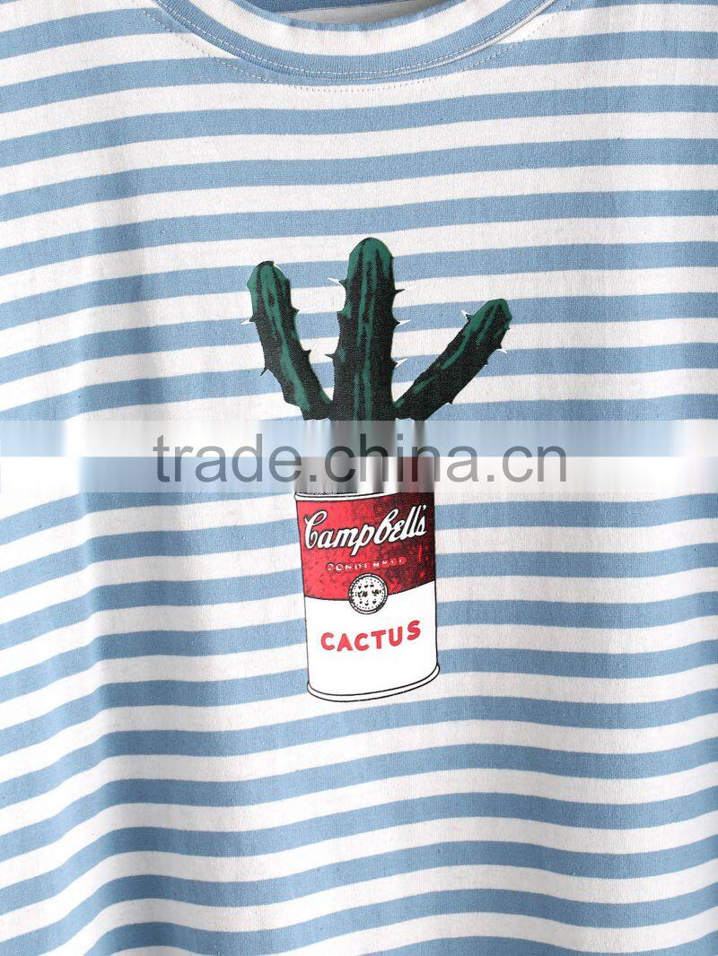 2017 new arrival high quality custom cheap Hot sale fashion kids cotton short sleeve wholesale striped t-shirt