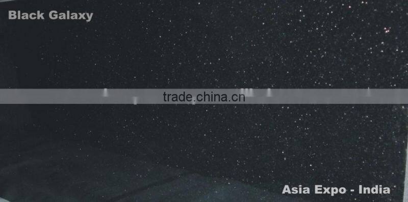 Indian Black Galaxy Granite Slab cut to size