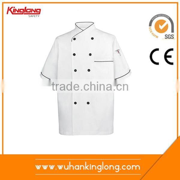 Chef Coat Short Sleeves Uniform Kitchen Jacket Shirts