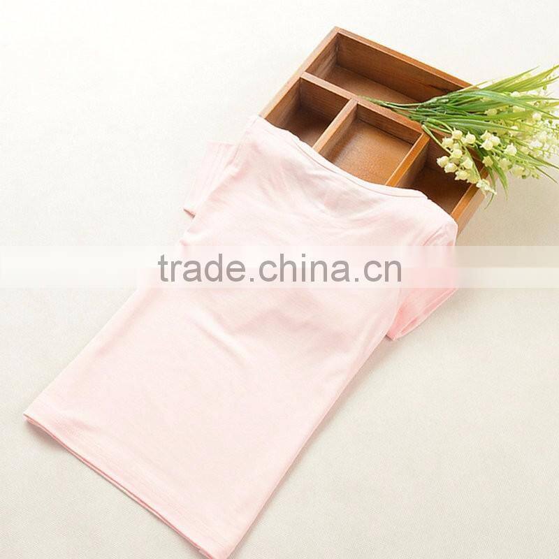 R&H 2017 new design o neck cotton 180GSM children sublimation t shirt