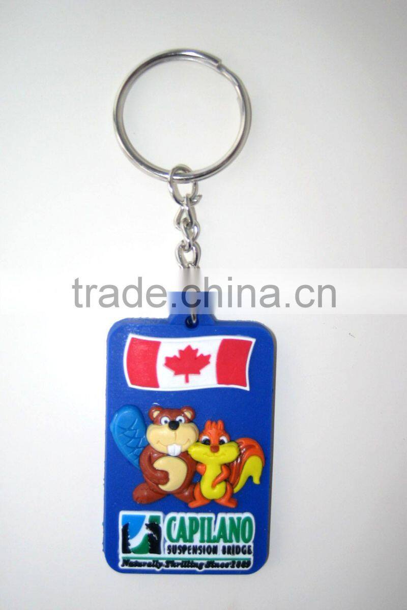 Hot sale silicone rubber keychain