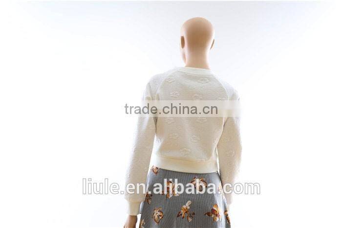 New design girls Simple sporty casual blouse women fashion long sleeve short blouse