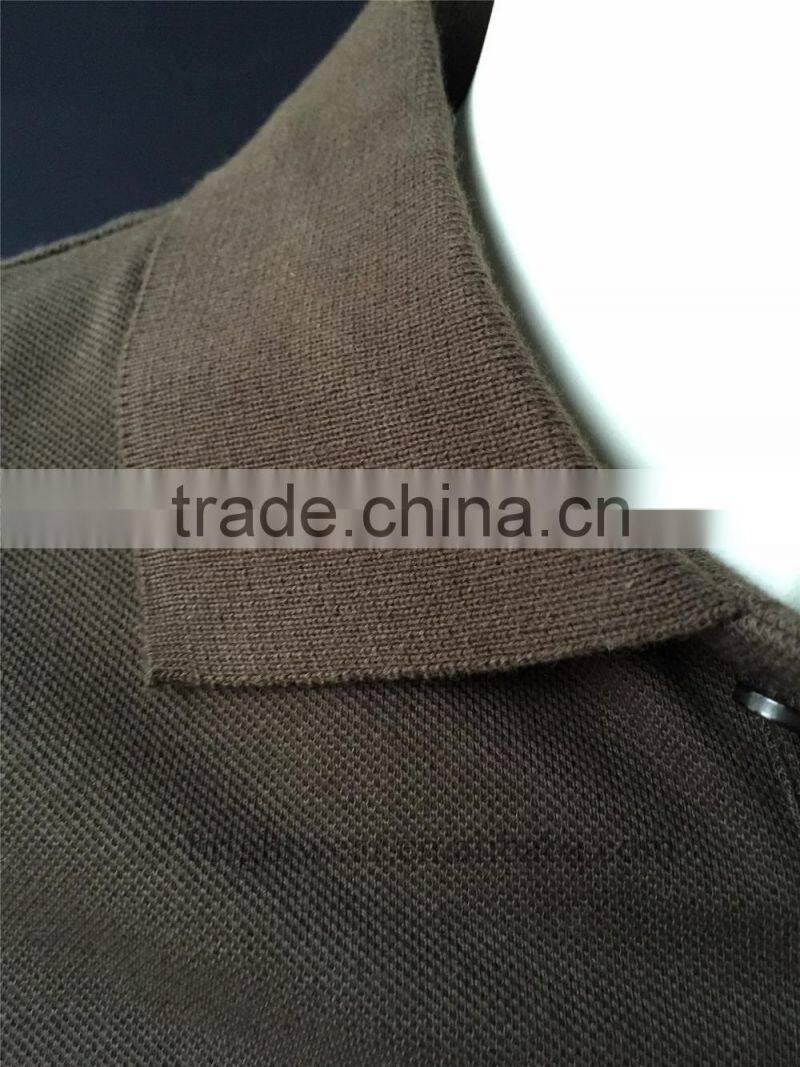 100% polyester men's uniform polo shirt with 200gsm pique fabric and heat-transfer printing