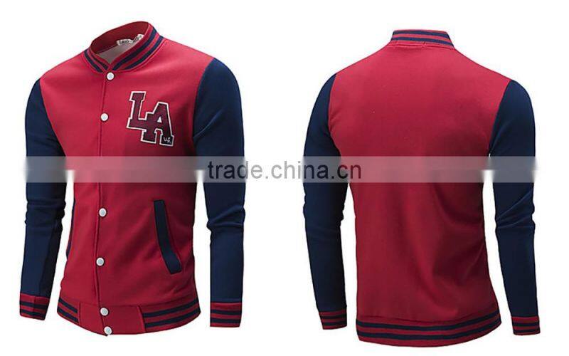 Stylish Contrast Color Men Winter Jacket / Long Sleeves With Patch Men Jacket/Front Pocket Men Jacket T1701010