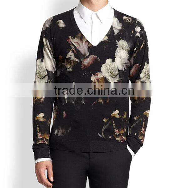 latest sweater flower full print designs for men