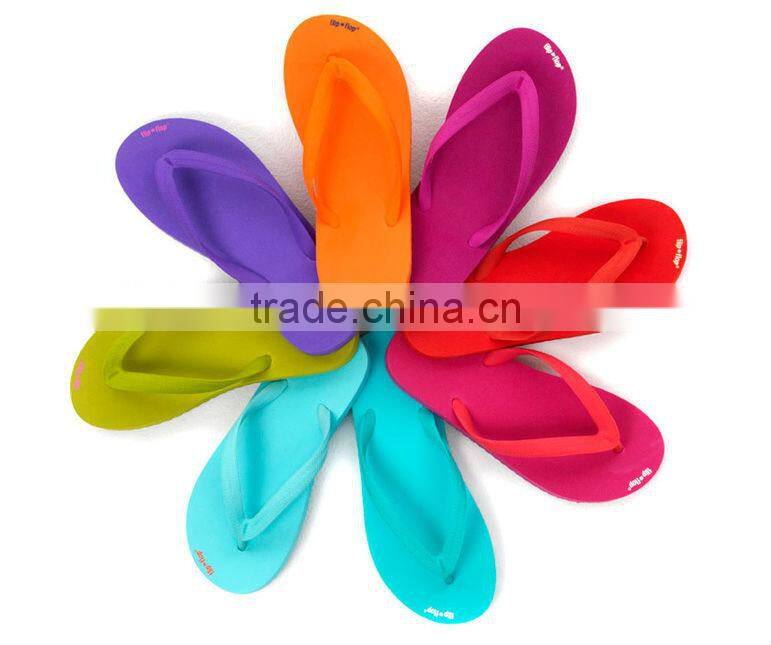 woman rubber flip flop