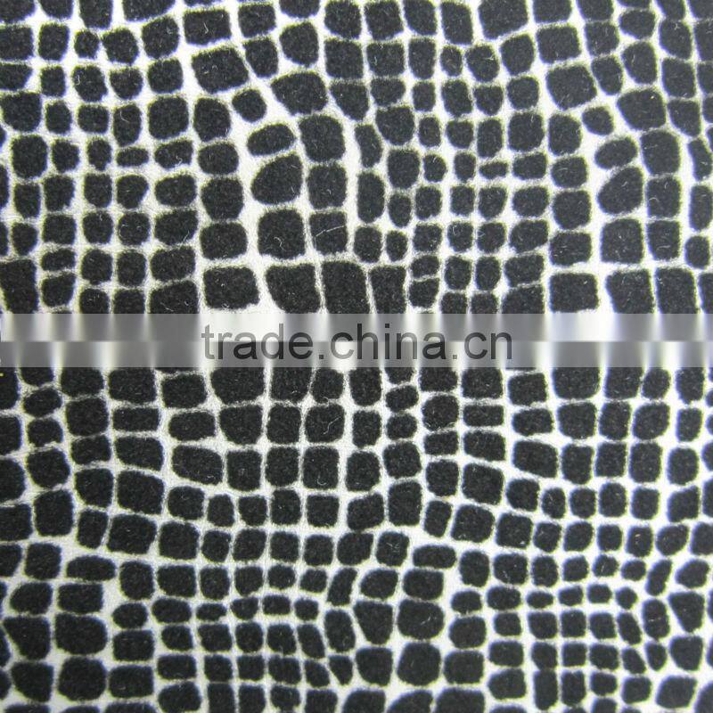 Leather Material, PU Leather, flocking PU leather for sofa