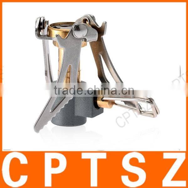 45g Super Lightweight Mini Pocket Outdoor Cooking Burner Folding Camping Gas Stove 3000W