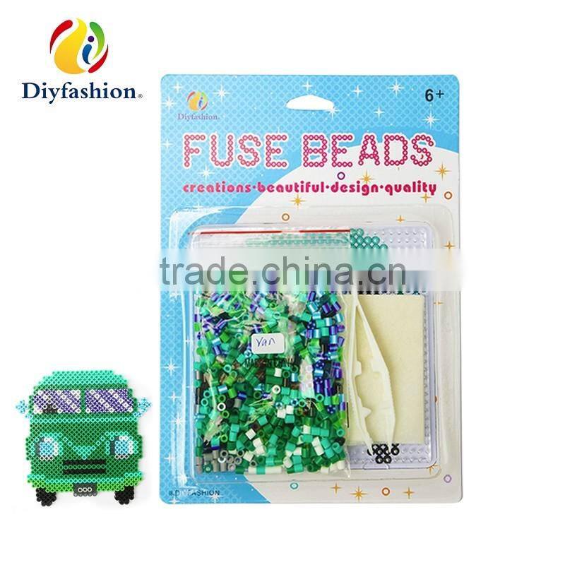 Wholesale Diy Fashion 5mm Hama Perler Fuse Beads, Car Shpe For Kids Toy