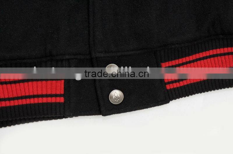 man wool varsity winter jacket coat
