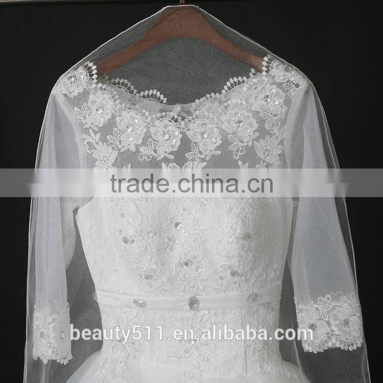 Long luxuriant wedding dress cover garment bag wholesale WB03