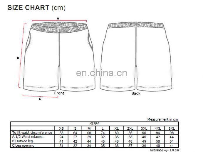 Customized blank beach shorts