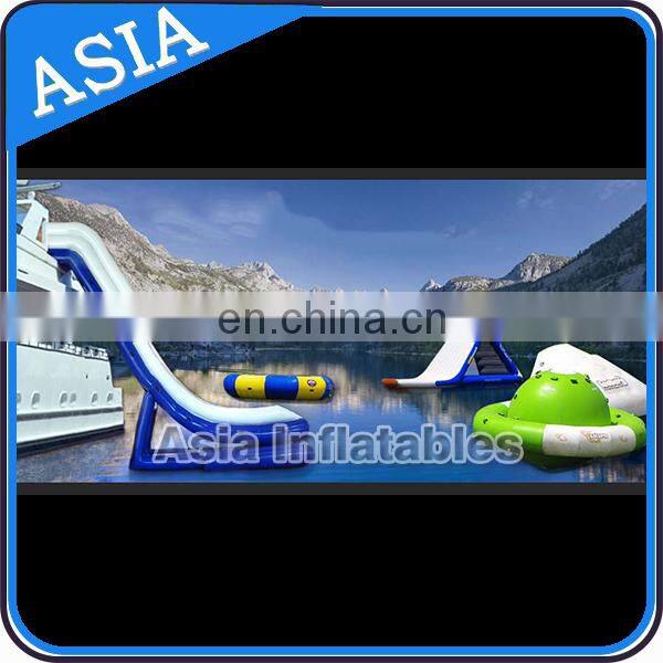 Inflatable Water Slide for Yacht/Mega Inflatable Water Slide in sea/ Giant Inflatable yacht water Slide for sale