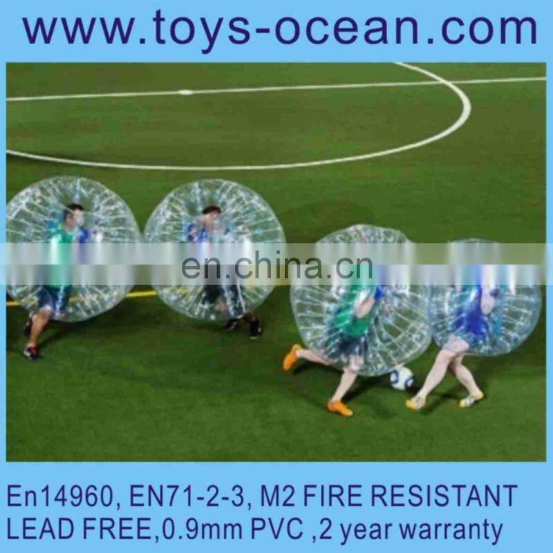 Crazy sport games bubble soccer, bubble football, outdoor knocker ball for sale