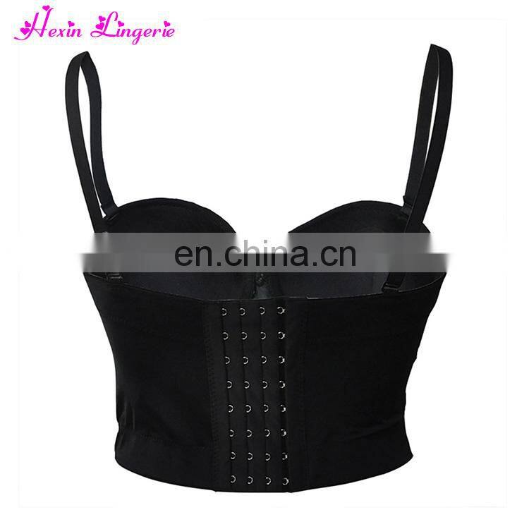 Factory Price black floral lace 5 hooks back pushup ladies bra designs