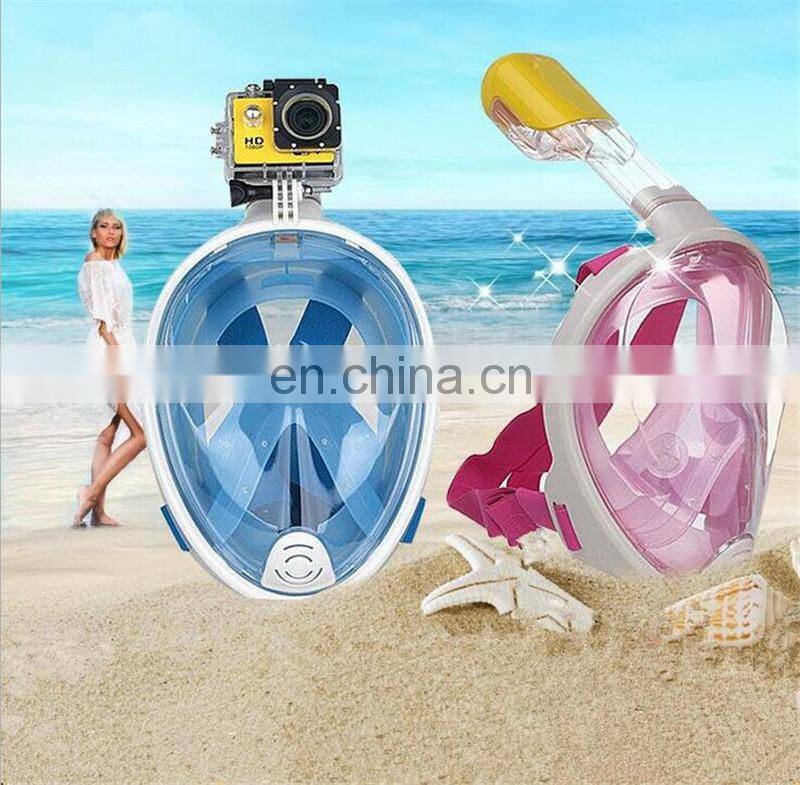 Underwater Diving Mask full face Snorkel mask Set Swimming Training Scuba mergulho full face snorkeling mask Anti Fog For Gopro